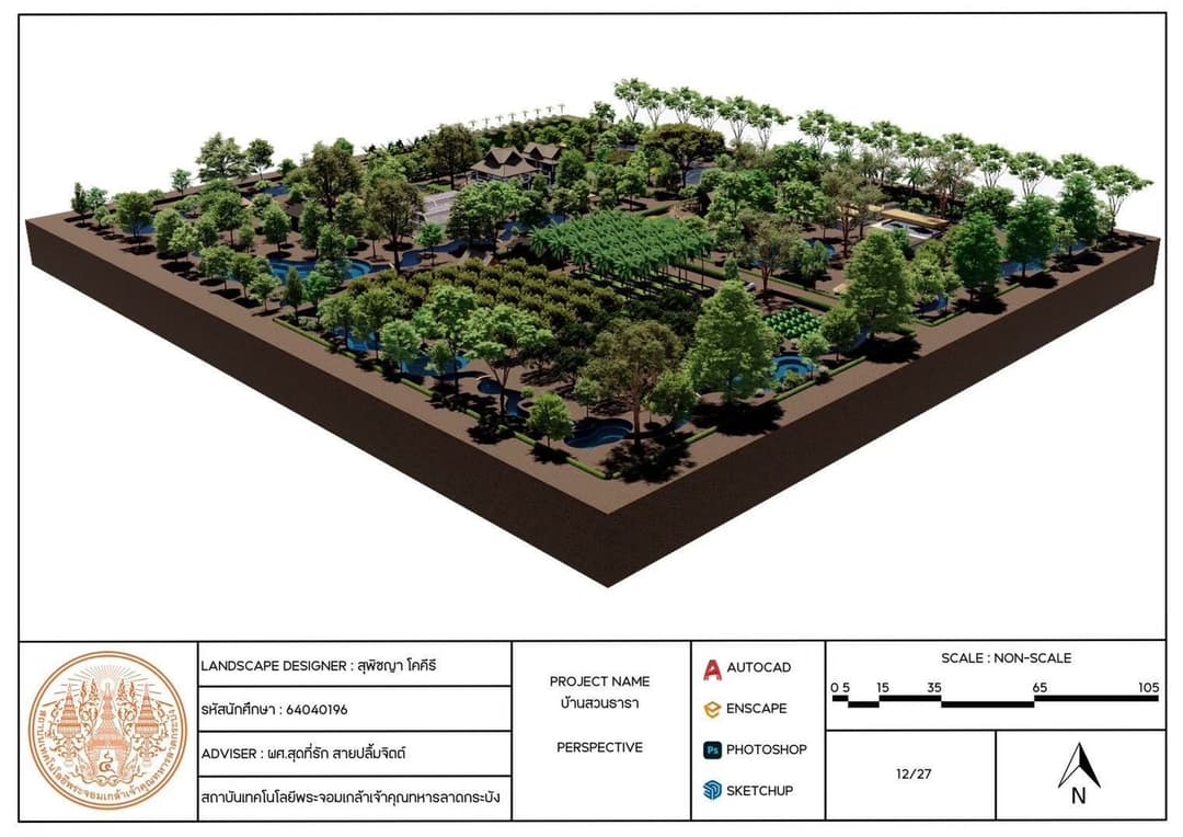 การออกแบบพื้นที่เกษตร “ชีวิตบ้านสวน”
