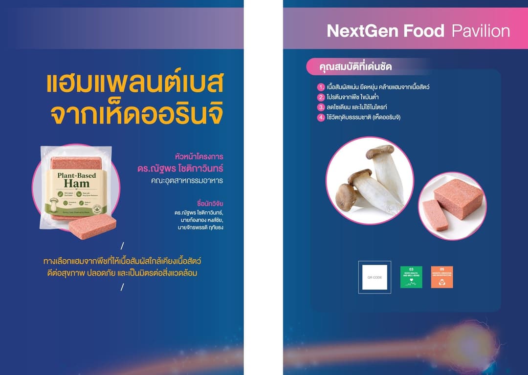 Development of a Plant-Based Ham Prototype from King Oyster Mushroom as an Innovative Alternative Protein Food