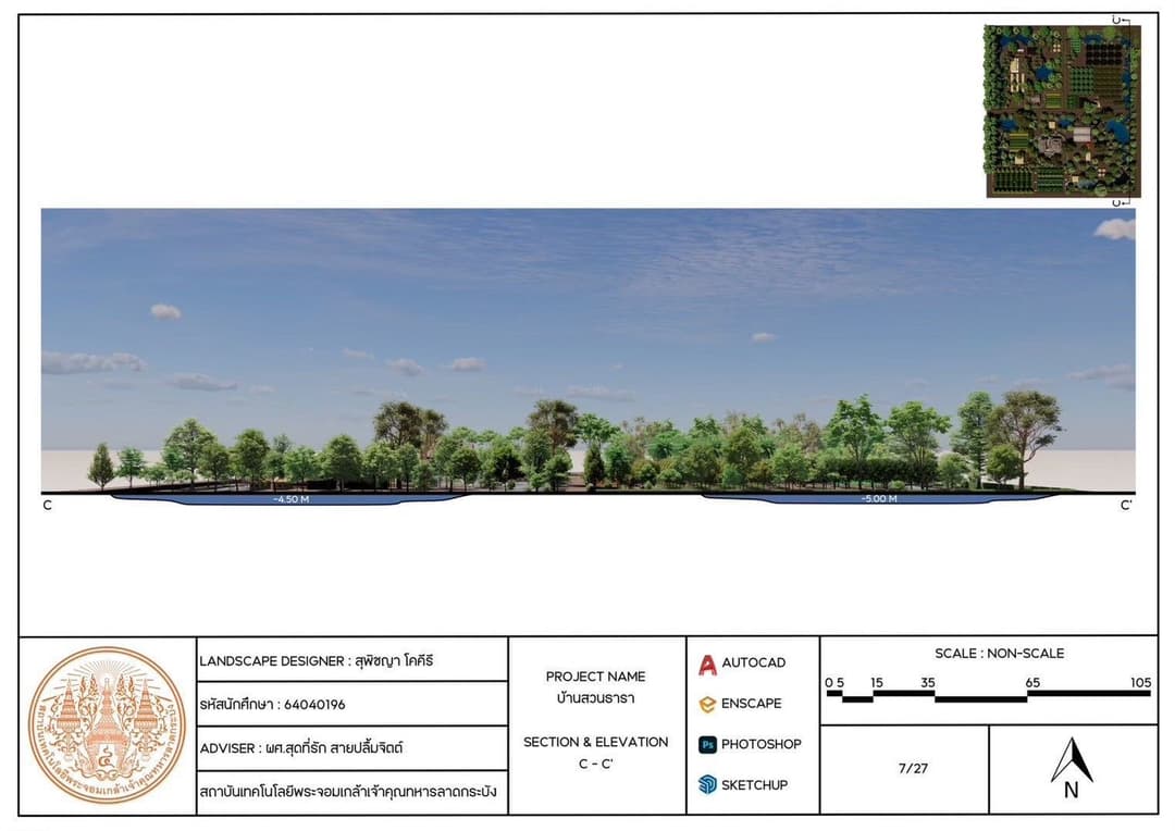 การออกแบบพื้นที่เกษตร “ชีวิตบ้านสวน”