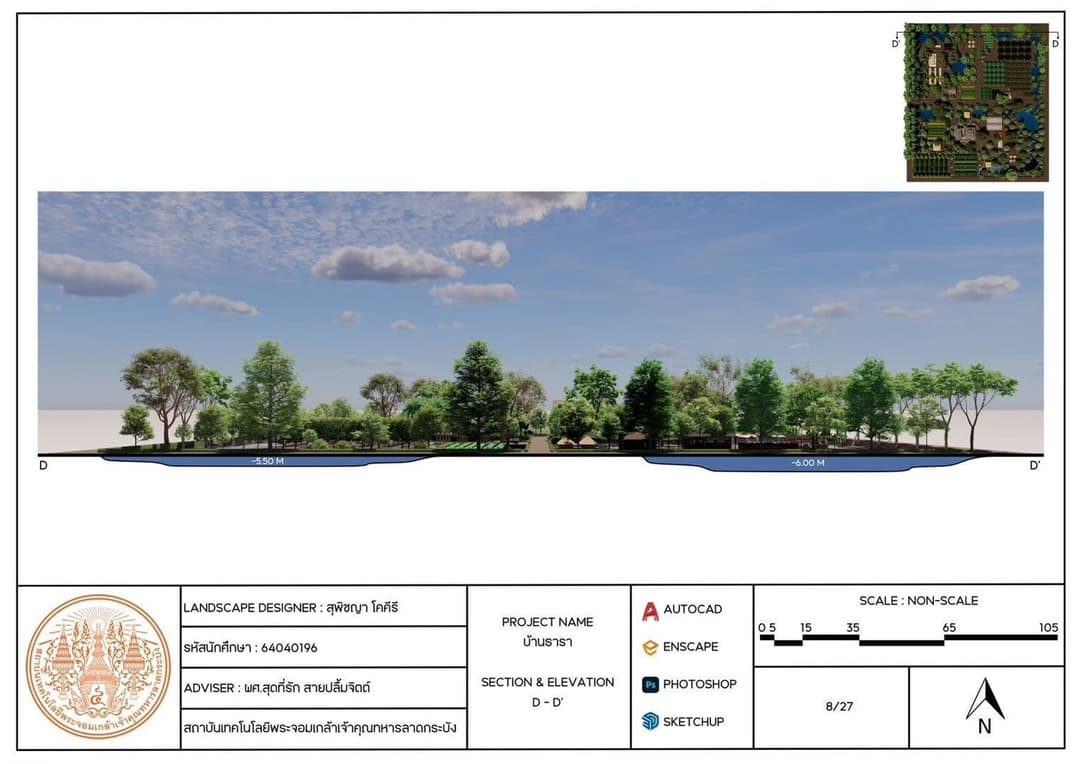การออกแบบพื้นที่เกษตร “ชีวิตบ้านสวน”