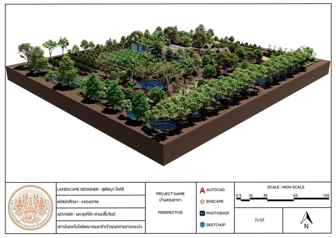 การออกแบบพื้นที่เกษตร “ชีวิตบ้านสวน”