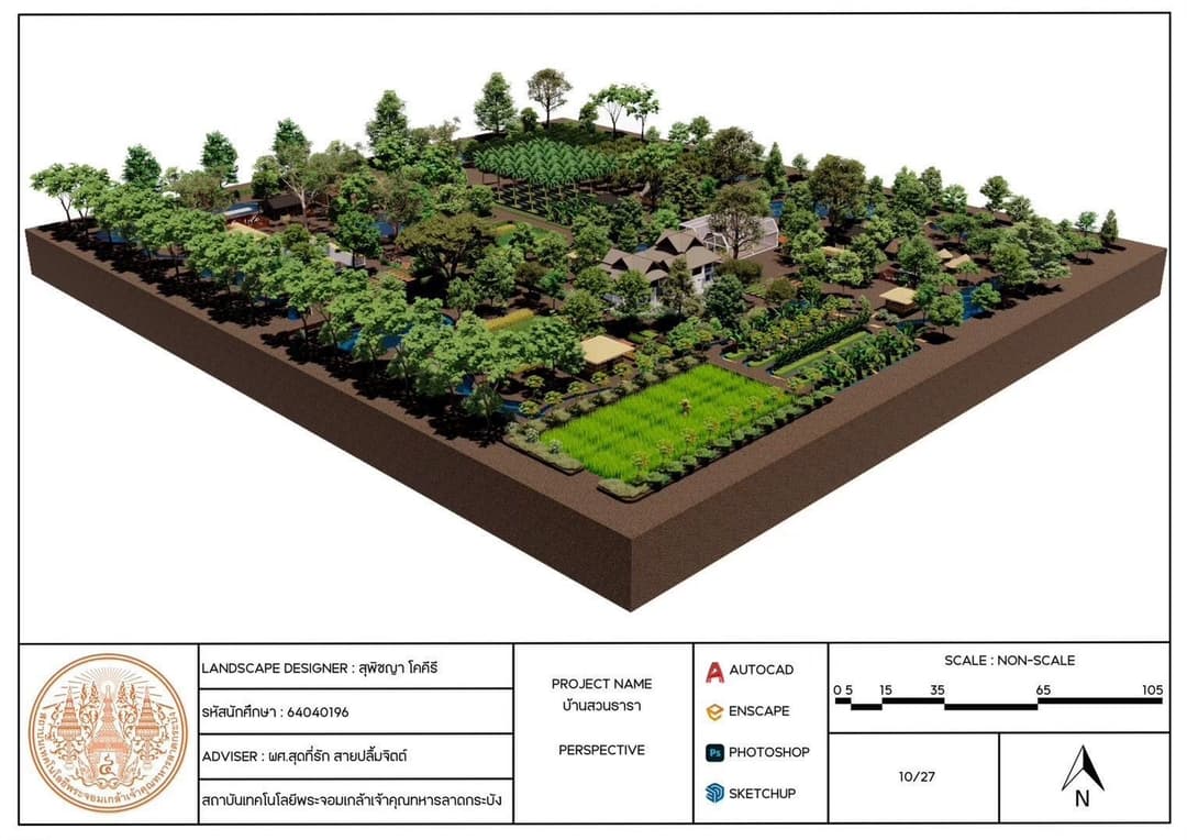 การออกแบบพื้นที่เกษตร “ชีวิตบ้านสวน”