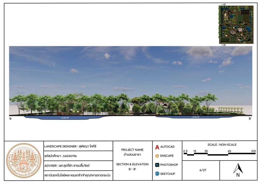 การออกแบบพื้นที่เกษตร “ชีวิตบ้านสวน”