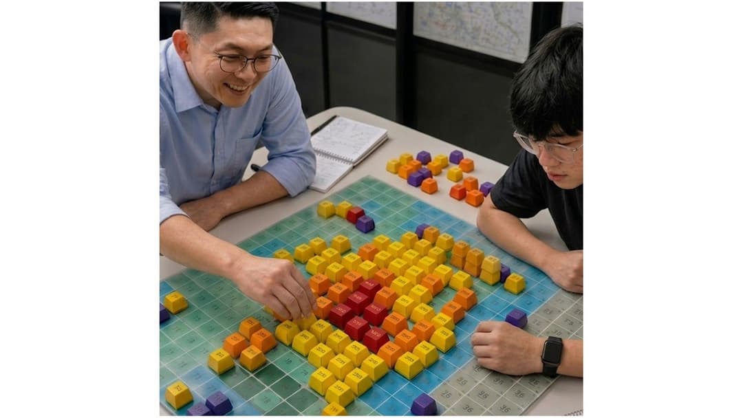 Block Game: Learning of Spatial Urban Resource Management