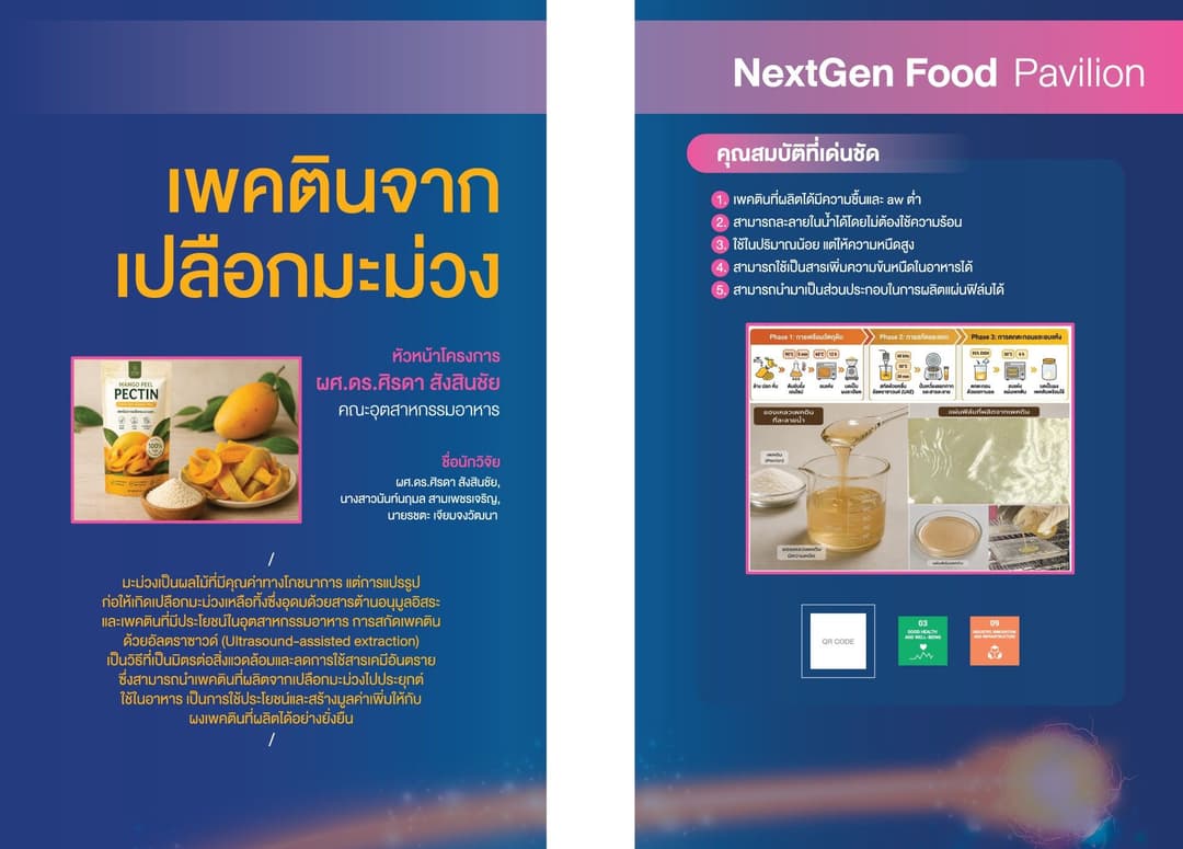 Production of pectin from mango peel for food applications