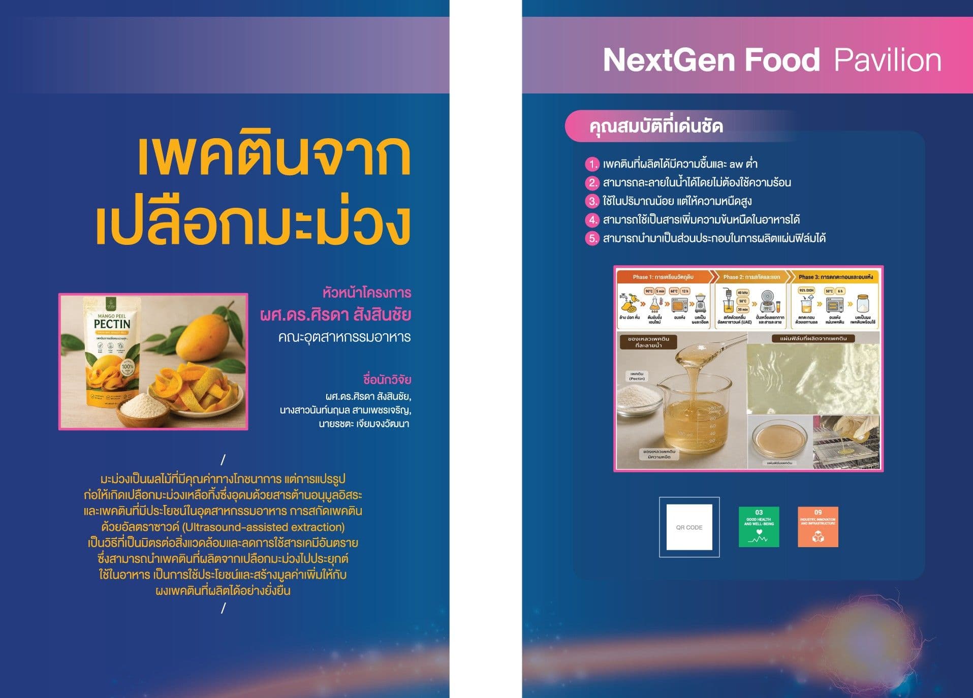 Production of pectin from mango peel for food applications