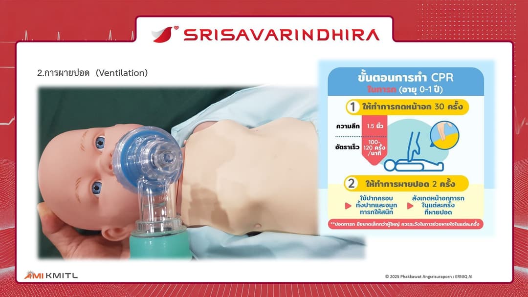 หุ่นจำลองเด็กอัจฉริยะสำหรับฝึกการกู้ชีพ (หุ่นเด็ก CPR)