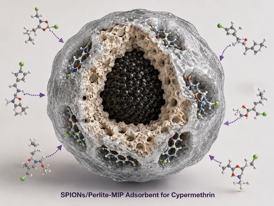 Superparamagnetic iron oxide nanoparticles for pesticide adsorption