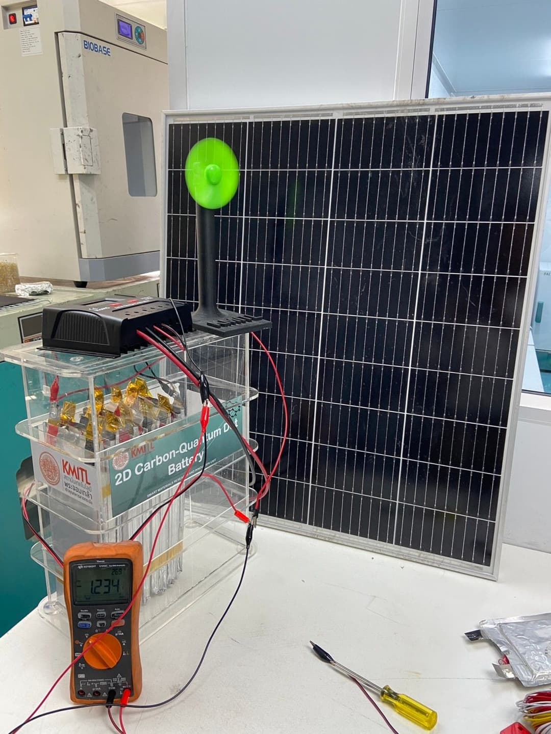 Fabrication of Graphene Quantum Dots Battery
