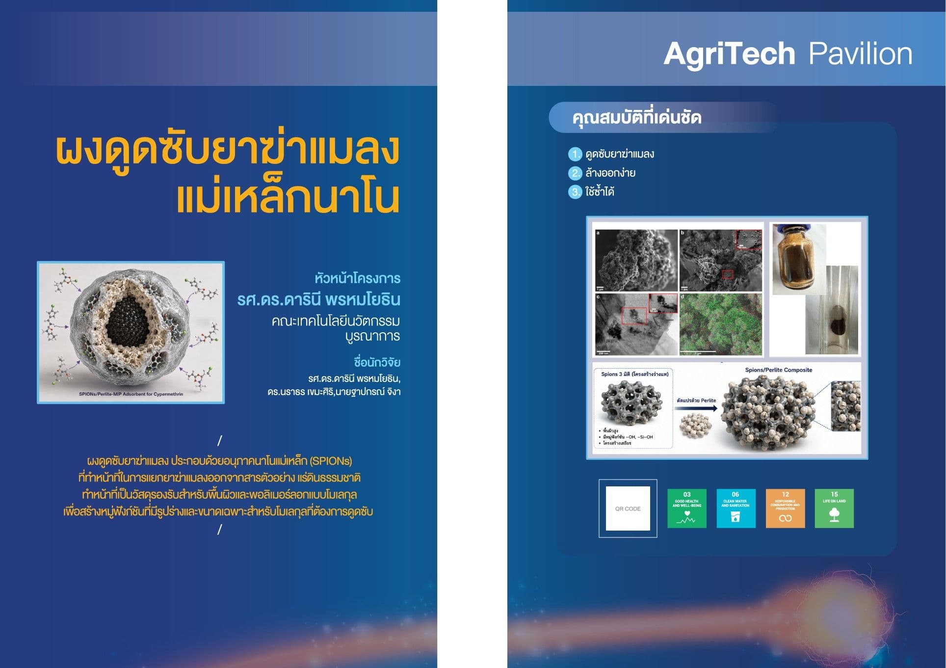 Superparamagnetic iron oxide nanoparticles for pesticide adsorption