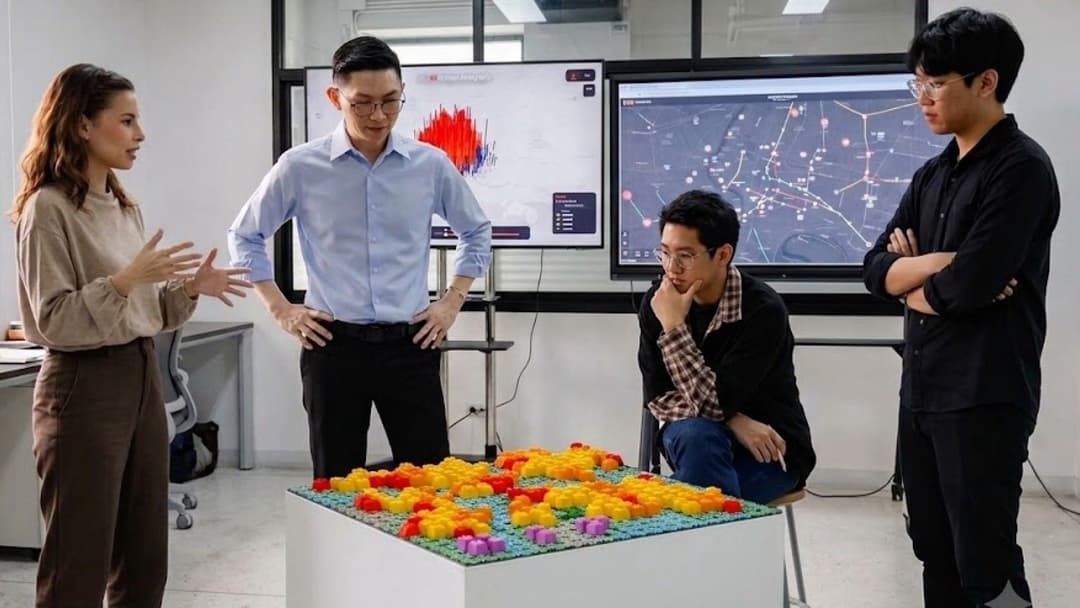Block Game: Learning of Spatial Urban Resource Management
