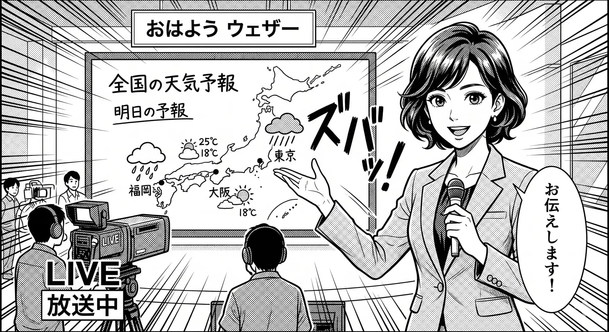 ฝนฟ้าพยากรณ์"  การแข่งขันผู้ประกาศข่าวพยากรณ์อากาศภาษาญี่ปุ่น                                  Japanese-Language Weather Presenter Contest