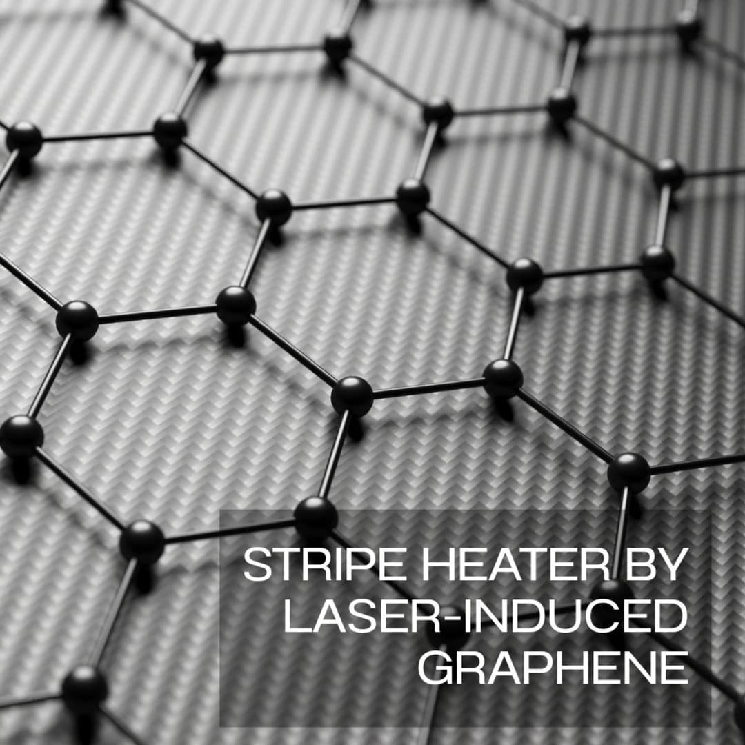 การสร้างแผ่นความร้อนแบบลายเส้นกราฟีน (Stripe Heater by Laser-Induced Graphene)