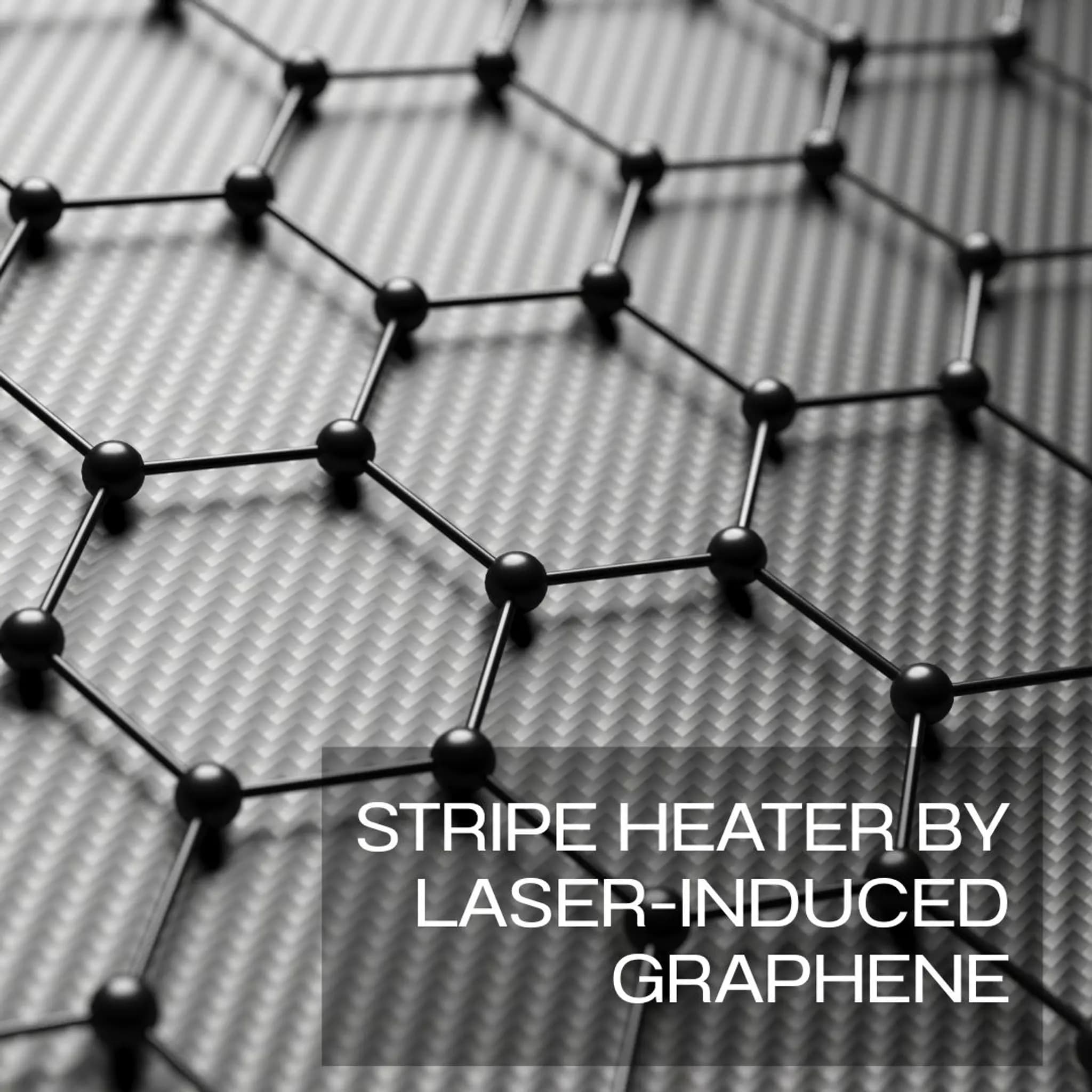 การสร้างแผ่นความร้อนแบบลายเส้นกราฟีน (Stripe Heater by Laser-Induced Graphene)