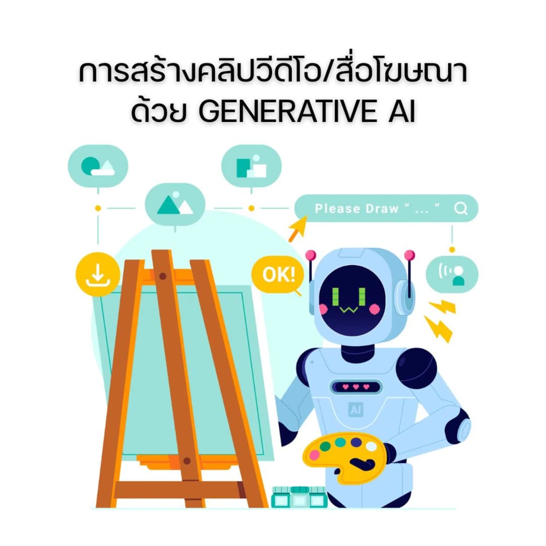 การสร้างคลิปวีดีโอ/สื่อโฆษณา ด้วย Generative AI