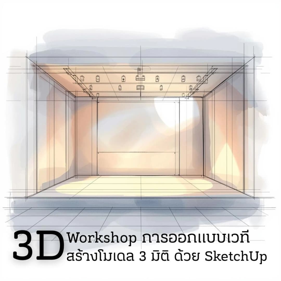 Stage Design 3D  Model with SketchUp