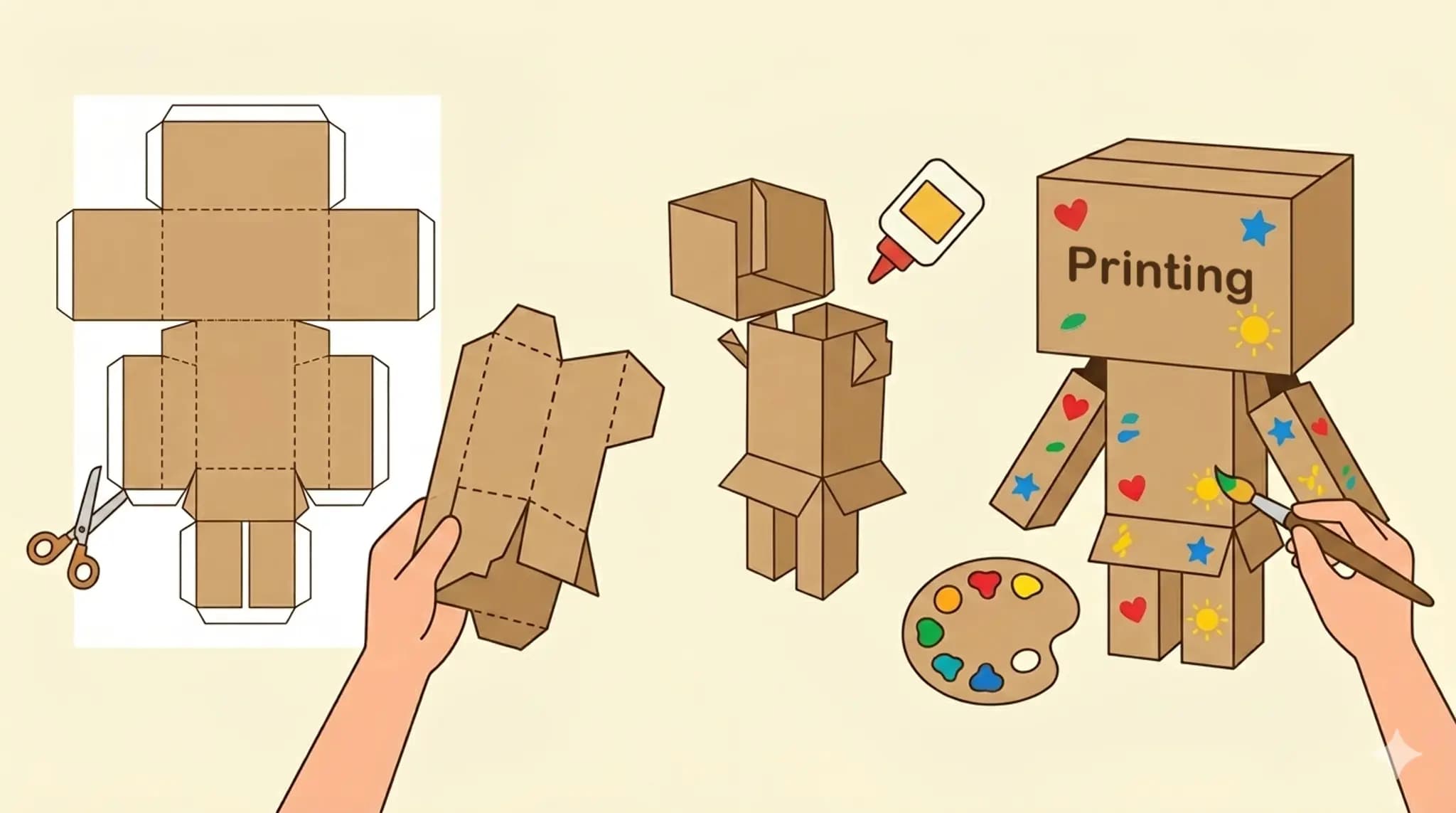 Self-Paper Toy