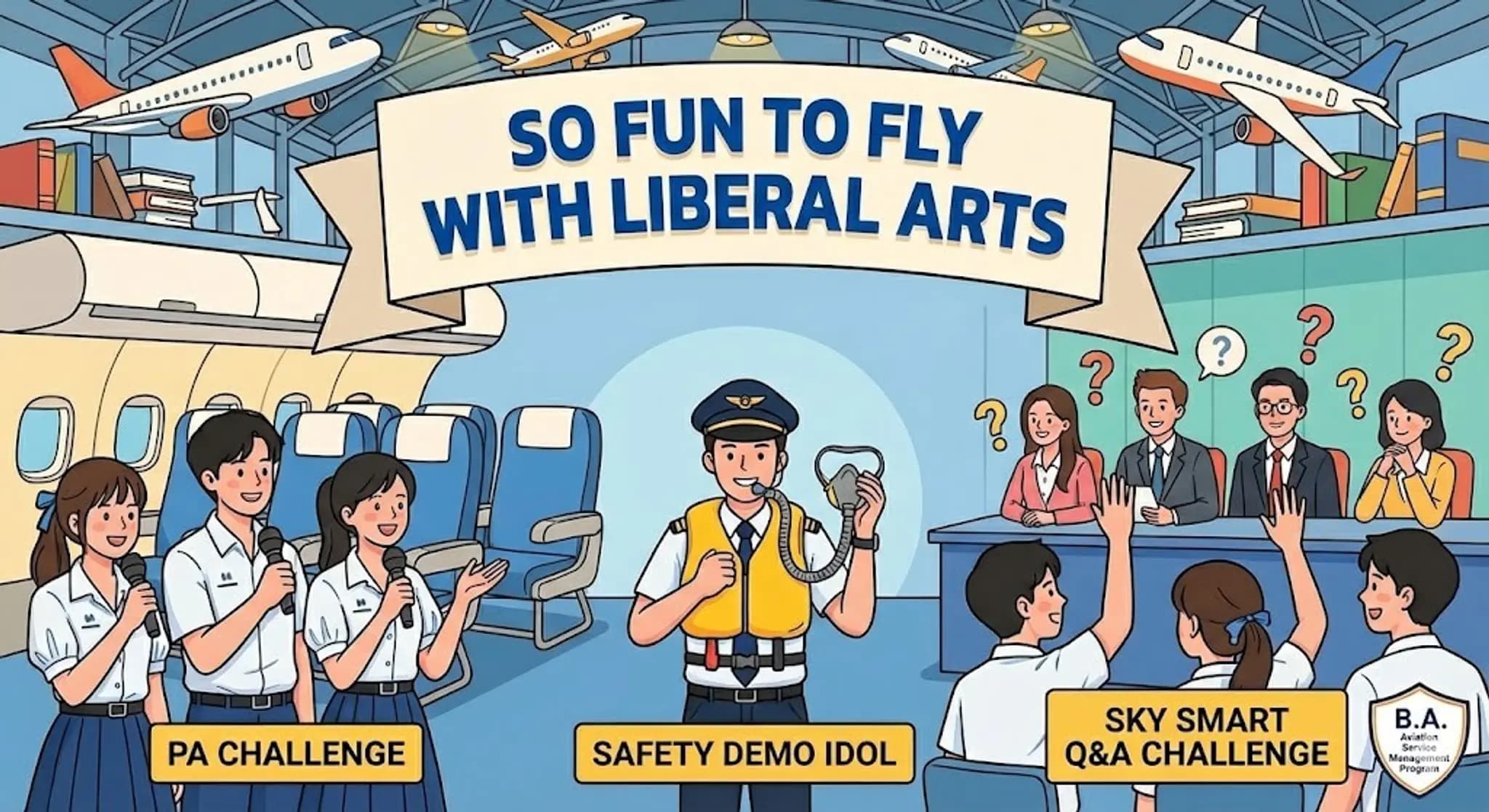 "So Fun to Fly with Liberal Arts"
