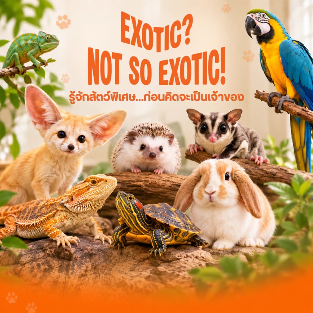 Exotic? Not So Exotic! รู้จักสัตว์พิเศษ…ก่อนคิดจะเป็นเจ้าของ