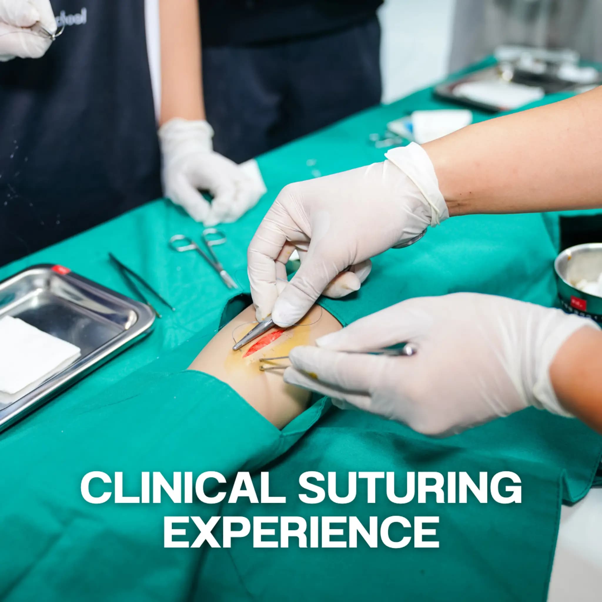 Clinical suturing experience (ประสบการณ์ฝึกเย็บแผลทางคลินิก)
