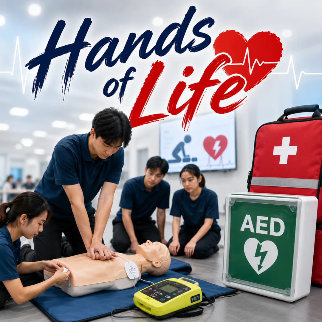 “Hands of Life” การช่วยฟื้นคืนชีพและการใช้เครื่อง AED