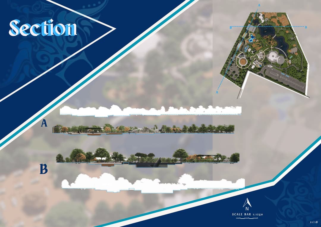 การออกเเบบสวนสาธารณะ : Ancient Sea Park