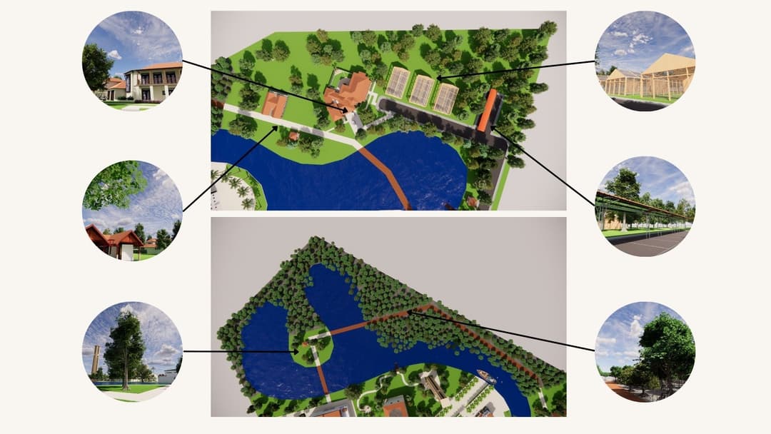 การออกแบบสวนสาธารณะ : Saint Chon College Campus Park