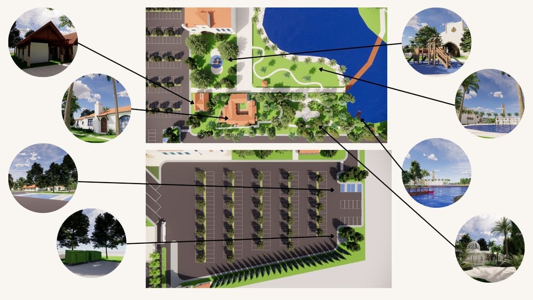 การออกแบบสวนสาธารณะ : Saint Chon College Campus Park
