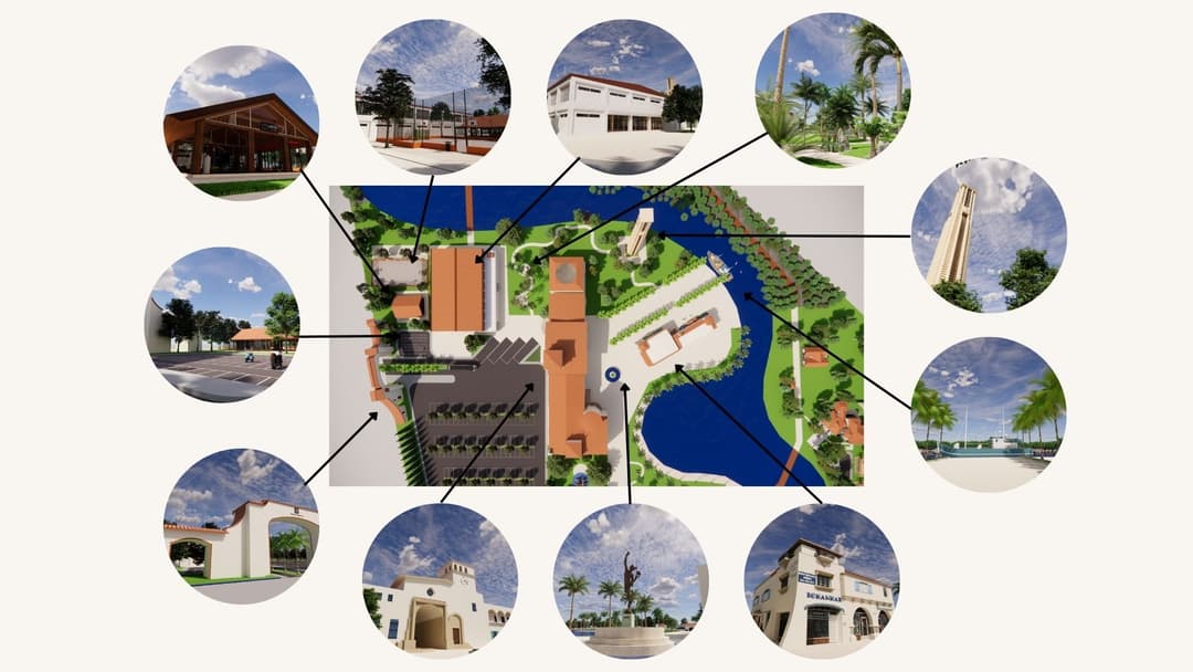การออกแบบสวนสาธารณะ : Saint Chon College Campus Park