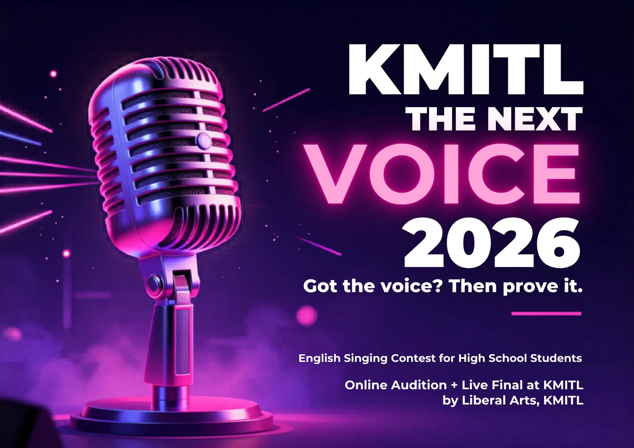 KMITL the Next Voice 2026 by Liberal Arts