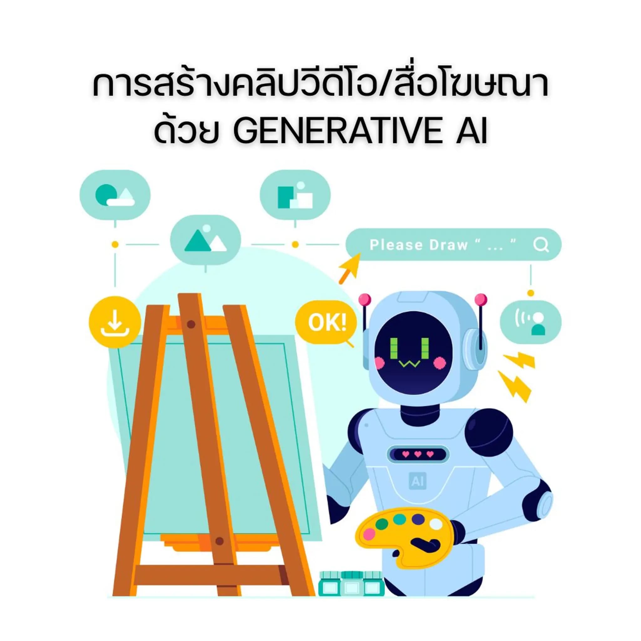 การสร้างคลิปวีดีโอ/สื่อโฆษณา ด้วย Generative AI